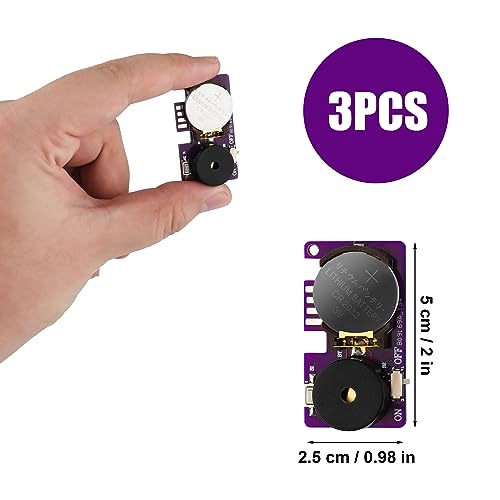 3pcs Prank Device, Cricket Noise Maker Prank Beeping for Several Months Hidden Sound Prank Includes Cricket Chirps, Beeps and More Noise Making Prank Device for Adults, Purple - Image 3