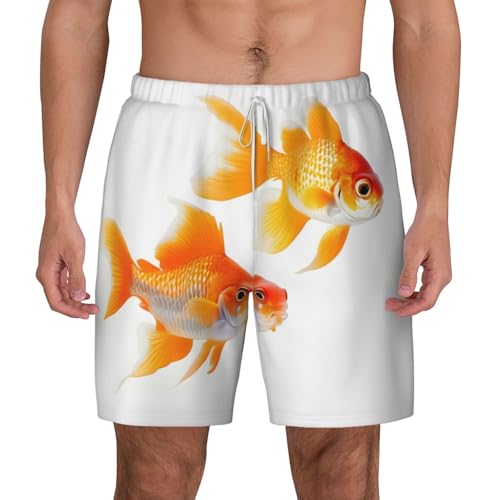 Short de bain pour le surf et la plage maillot homme motif poisson rouge
