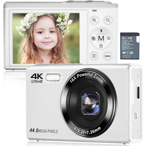 Amazon | デジカメ4K44MPAFオートフォーカス機能小型デジタル