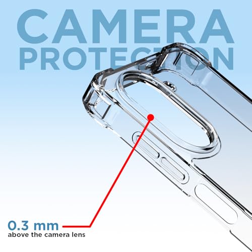 Image of Outlouders Back Cover for Poco C71 / Redmi A5 Clear Transparent PC + TPU Bumper Case with Raised Edges for Shockproof Protection (Transparent)