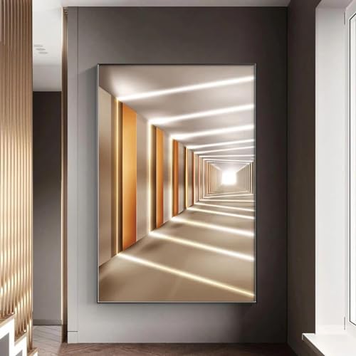 Art mural moderne HYFBH pour habiller un grand mur de salon vide