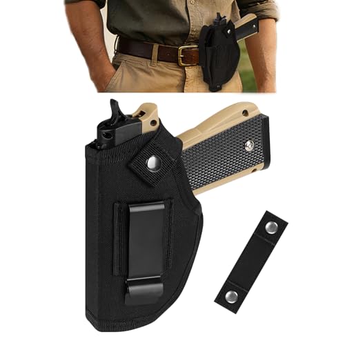 Concealed Carry Gun Holster for Men/Women, Accmor IWB/OWB 380 Holster for Pistols, Universal Right Left Handed 9mm Holsters, Suitable for Glock, M&P Shield & Subcompact Compact Similar Handgun