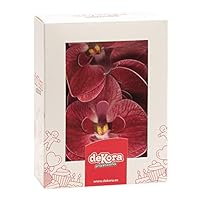 DEKORA Orchidee Commestibili Per Torte - Confezione Da 10 In Cialda, Colore Bianco - Foto 10