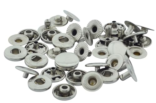 Çıt Çıt — 13 mm 10 Adet Nikel Gümüş Renk Set