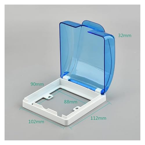 Caja impermeable para enchufes exterior tipo 86 con protector de interruptor en pack de 20 8