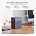 UGREEN NASync DH4300 Plus 4-Bay Desktop NAS, 2,5 GbE-LAN-Port, 8GB LPDDR4X RAM, NFC EIN-Berührungs-Verbindung, KI Familien und Babyalbum, Persönliche Cloud für Heim/Office (Diskless)