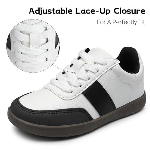 festooning Fashion Toddler Boys Girls Sneakers Cozy Lace Up Slip On Footwear Non-Slip Casual Sneaker Shoes for Little Kids4