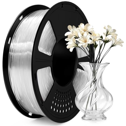 PLA Filament 1.75mm, GIANTARM Classic PLA 3D Printer Filament 1kg Spool (Transparent)…
