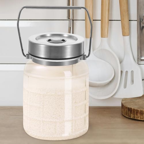 Récipient hermétique en verre de qualité supérieure pour fermentation 2L