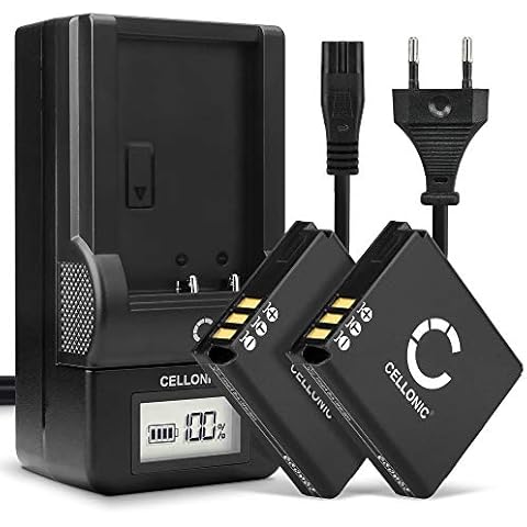 CELLONIC 2X Kamera Ersatzakku BP-DC4 BP-41 für Leica D-LUX 4 D-LUX 3 D-LUX 2 C-LUX 1 Sigma DP-1 DP-2 DP-3 Merrill Cover