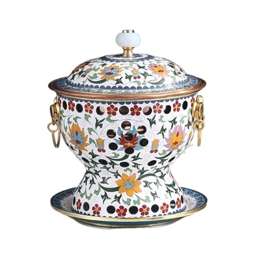 INUUXLG Hotpot for Cooking Chinese-Style Traditional Hot Pot Pure Copper Hot Pot Stove for Dinners Copper Hot Pot Cooking Pot Kitchenware (Multicolor Colored)