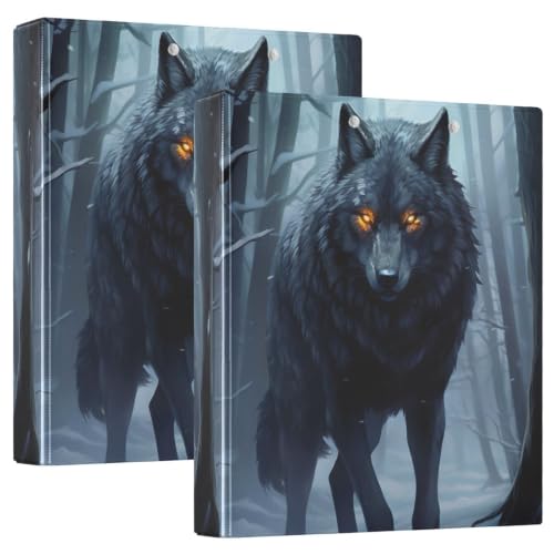 Classeur à 3 anneaux loup cool pour organiser vos cours de collège et lycée