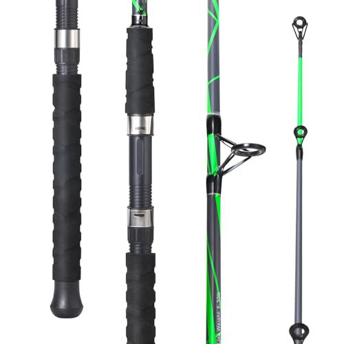 Sougayilang Caña de Pescar Spinning de Fibra de Vidrio 7 pies Modelo JY2.1MGREEN2PACK miniatura 2