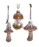 The Bridge Collection Rustic Mushroom Ornaments...