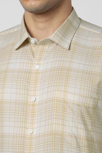 Image of Van Heusen Mens Checkered Full Sleeve Shirt | Timeless Pattern | Smart Comfortable Styling
