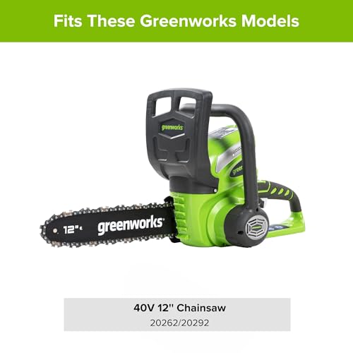 Image of Greenworks 12 inch Chainsaw Chain, 3 /8 inch Pitch, 0.05 inch Gauge, 45 Drive Links, Genuine Greenworks Replacement Part