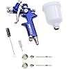 IPOTOOLS Mini HVLP Lackierpistole - 1,0mm + 0,5mm Düse Mit 125ml Becher Profi Spritzsystem