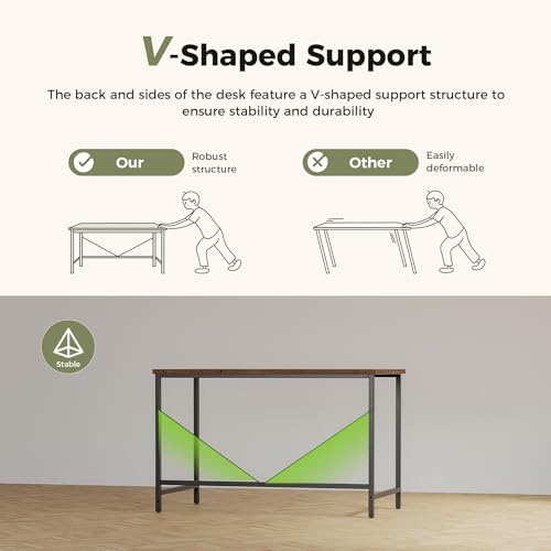 Image of Mericonia 32x16 Inch Computer Desk, 0.6 inch Thick Small Office Table