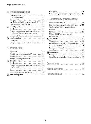Esplora La Chitarra Jazz. Introduzione All'armonia Jazz, Alla Tecnica E All'improvvisazione. Metodo. Con File Audio Per Il Download - 4