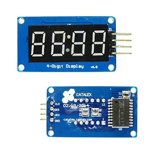 Image of TM1637 4 Bits Digital Tube LED Display Module With Clock Display for Arduno