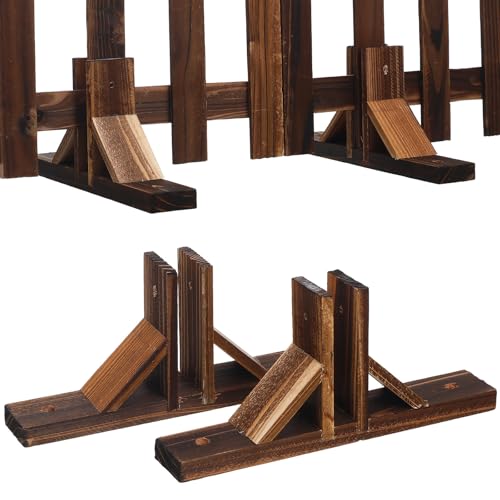 Bases para vallas de jardín con orificios de fijación para instalar cercos de madera