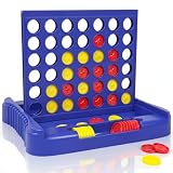 Pup Go 4 in a Row Game, Strategy Board Games for Kids 3-12, Connect & Win Four in a Line, Foldable Holiday Travel Essential, 2 Players for Family and Kids, Best Gifts for Boys and Girls (Blue)