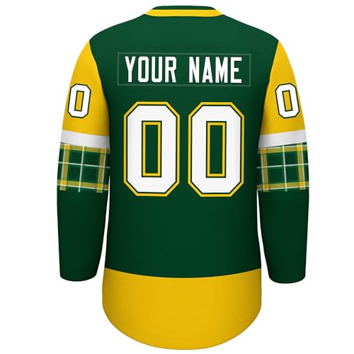 Camiseta esportiva de hóquei personalizada com decote em V para homens e mulheres jovens personaliza
