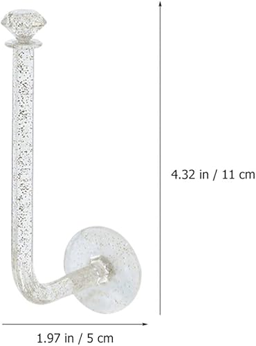 Miniatura 3 de EXCEART 4 soportes adhesivos para coleteros de pared, ganchos de almacenamiento para coletas, soporte para banda para el cabello, organizador de