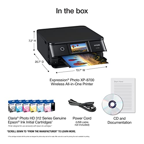 Epson Expression Photo XP-8700 Wireless All-in-One Printer