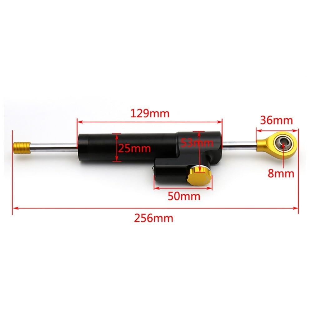 ZINSAN Dla Y&amaha Dla MT-01 2004-2009 Motocyklowy Amortyzator Układu Kierowniczego Amortyzator Ramy Absorpcja Kierownica Stabilność Liniowy Amortyzator Montażowy Stabilizator tłumienia układu motocyk