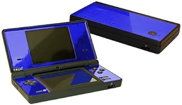 Blue Chrome Mirror - Vinyl Decal Mod Skin Kit by System Skins - Compatible with Nintendo DSi Color DSi