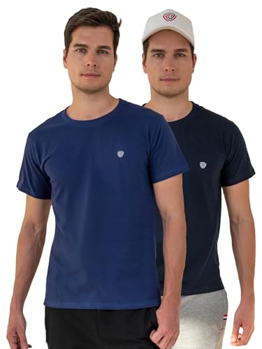 Image of Lux Cozi Men's Cotton Solid Regular Fit T-Shirt