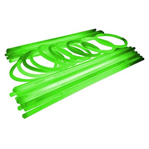 Glowtopia 8 inch Glow Stick Bracelets + Connectors - Premium Glowsticks from (100 Pack, Green) Cover