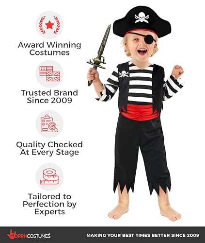 Disfraz pirata para niños de Morph miniatura 6
