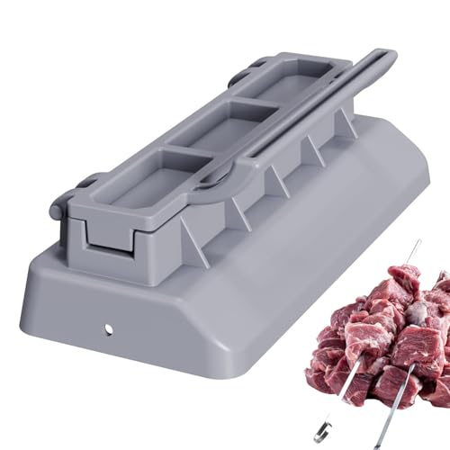 Prensa para Kebab - Herramienta De Asado Portátil Robusta Y Rápida - Brochetas para Barbacoa,Accesorio de Cocina para en Hogar Restaurante Exterior Interior Fiesta BBQ