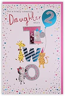 Clintons: Cute Animal Characters, Daughter 2nd Birthday, 149x229mm, multi, 1165936