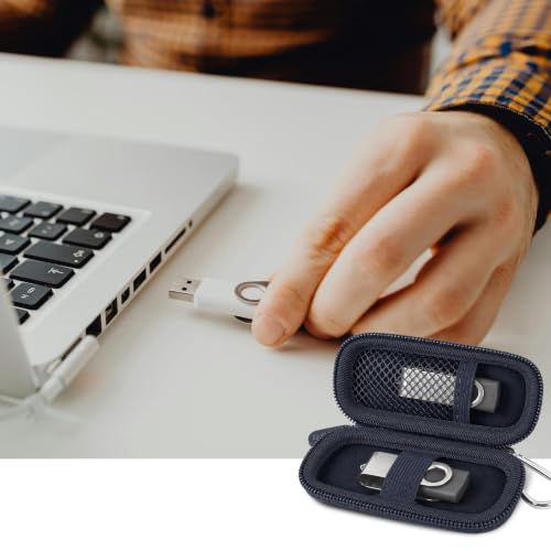 Image of USB Flash Drive Case, SD Card /Thumb Drive /Memory Cards Holder, Bag Only | SDXC /SDHC Storage, Electronic Accessories Organizer for SanDisk / for Samsung, for Students /IT /Office /School /Travel, Royal