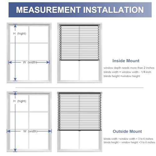 MYshade Cordless Cellular Window Shades Light Filtering Blinds for Indoor Windows 1.5 inch Honeycomb Cell Sheer Fabric Accordion Pull Down Blinds Easy Lift Easy to Install, Size 38" W X 72" H (White) by MYshade - Image 5