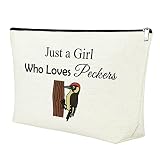Mxrymvu Woodpecker Lover Makeup Bag