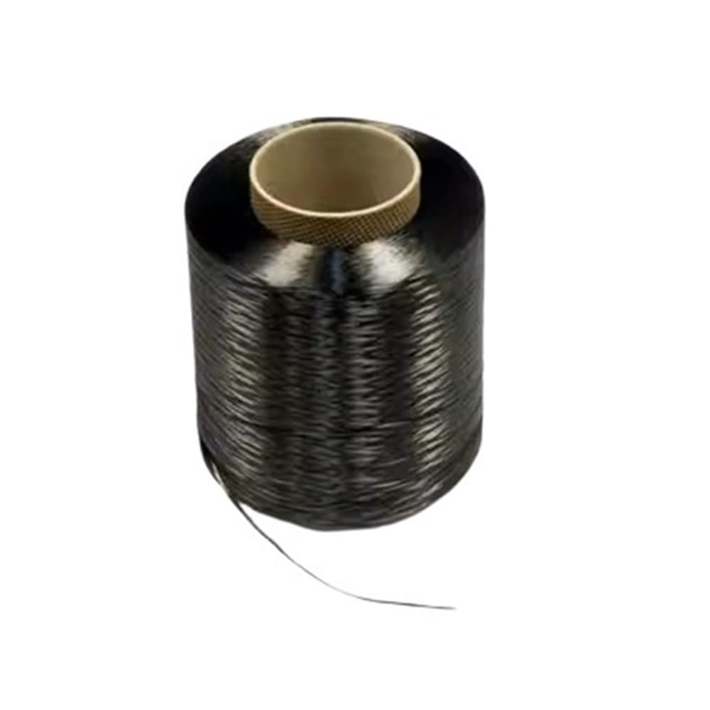Hilo de filamento de Fibra de Carbono Continuo de 3K X 100M, Cinta de Hilo de filamento de 3500MPa, Remolque de Fibra de Carbono Negro de Alto módulo