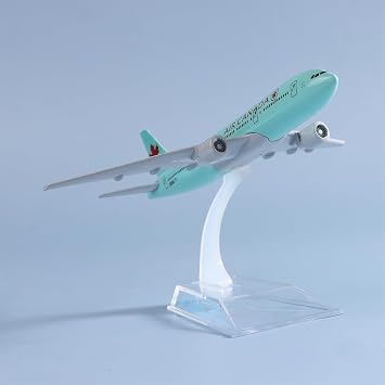 Boeing 777 Airplane Model in 1:400 Scale - 16cm Long Push Together Aircraft, World's Largest Plane Replica for Decoration or Gift