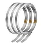 QUARKZMAN 3 Rollen Reine Nickelstreifen 0,2x8mm 10m/Rolle Silber