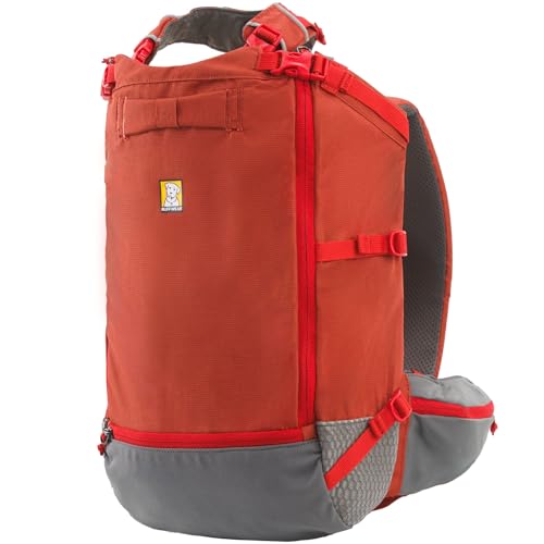 Image of Ruffwear, Hitch Hiker Dog Backpack Carrier, Hands-Free Dog Carrier Backpack with Breathable Mesh, EVA Foam Padding, Durable Polyester, Lightweight Design for Small Dogs, Red Clay, XX-Small