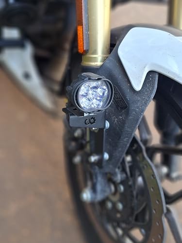 Image of Fog Lamp Mount Compatible with Bajaj Pulsar N250 (Black, Pack of 1)