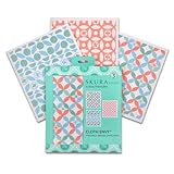 Skura Style x Eva Mendes Cloth Envy Reusable Swedish Dishcloths for Kitchen (Bulk 6 Pack) | Washable | Eco Friendly | Non-Scratch Cellulose | Reusable Paper Towel