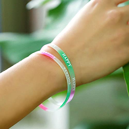 CHENP Braccialetti in Silicone con Lettere da 10