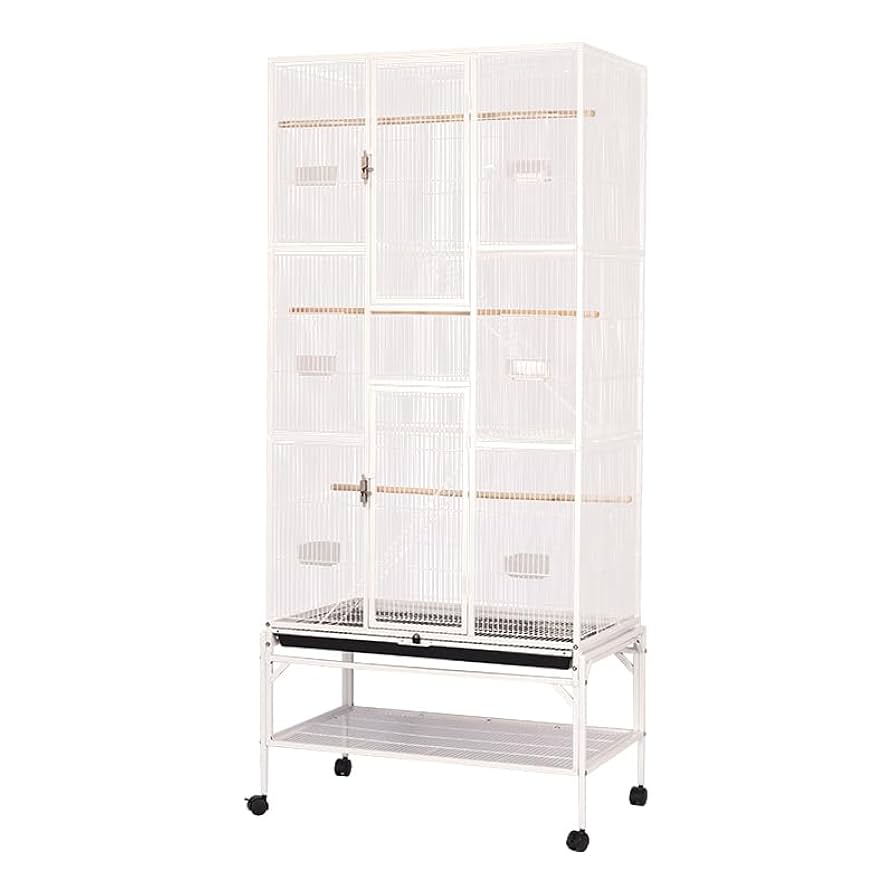 広々とした鳥かご 91cm カラーホワイト 広々とした鳥かご 91cm カラーホワイト