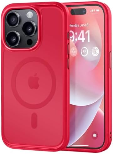 MOCCA Magnetic Shockproof for iPhone 14 Pro Case,Red