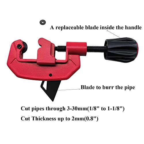 Macwork 2Pcs Tubing Cutter Set With Heavy Duty Pipe Cutter And Locking Exhaust Pipe Cutter #TOP4