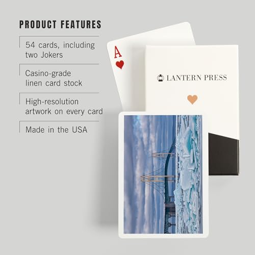 Lantern Press Mackinaw City Michigan Baraja Poker 52 Cartas miniatura 3